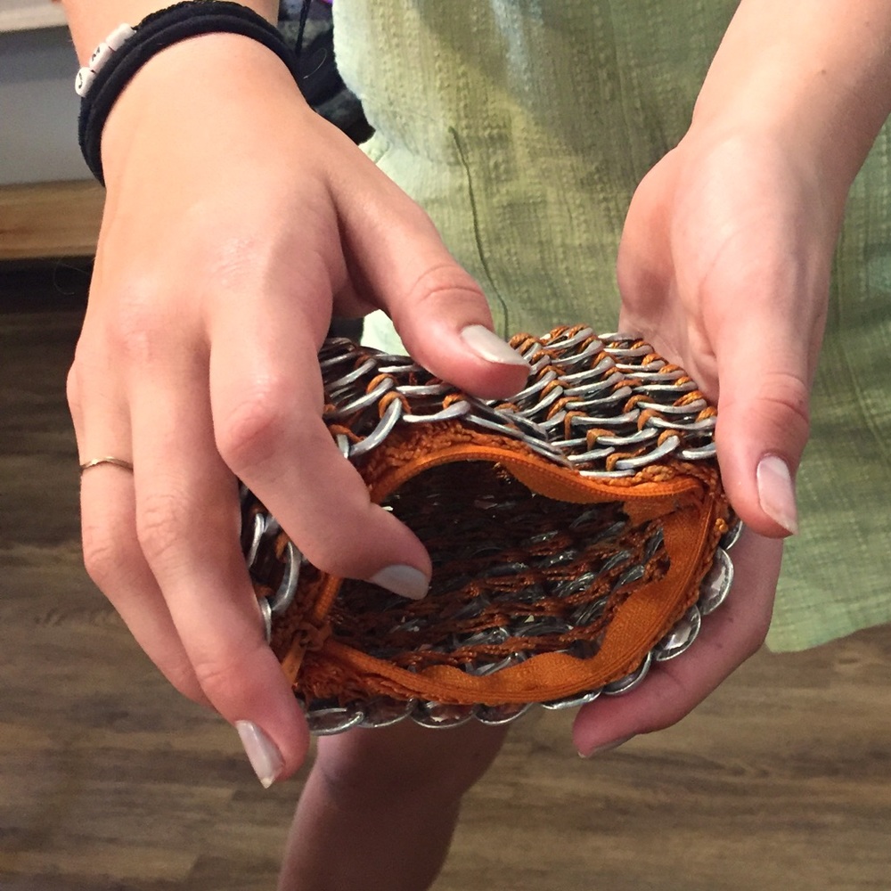 Up-cycled environmentally friendly soda cap wallet